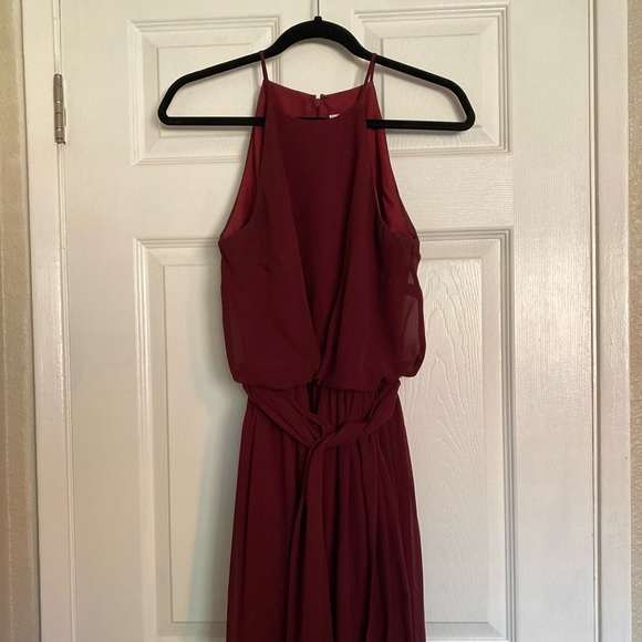 Chiffon High Neck A-Line Princess Dress - Picture 2 of 11